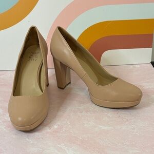 Naturalizer Nude 4” Platform Block Heels